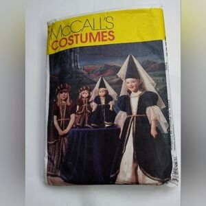 McCall's Sewing Pattern 2383 Girls Medieval Costume Dresses & Doll Dresses 6-8